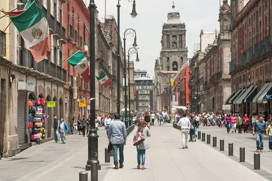 La carte Centre historique de Mexico