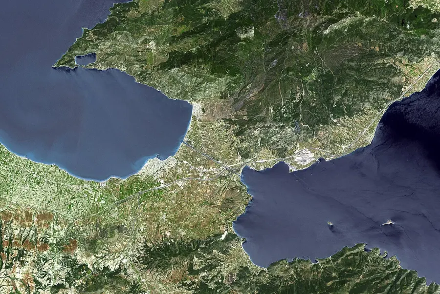 The Isthmus of Corinth card