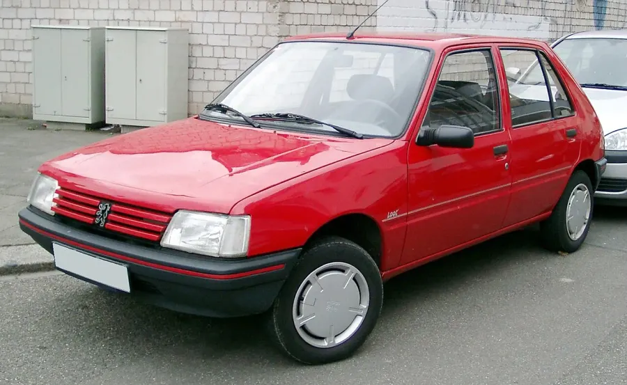 La carte Peugeot 205