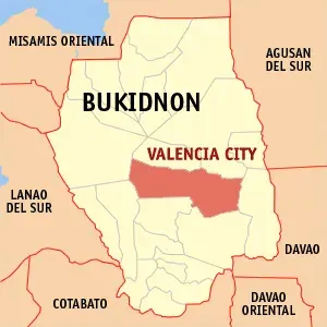 La carte Valencia