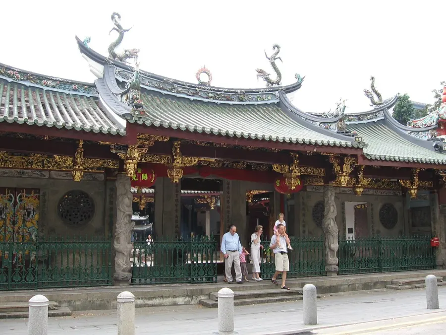 La carte Thian Hock Keng