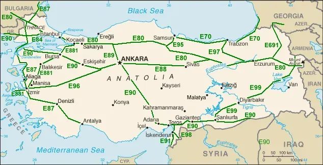 The European route E91 card
