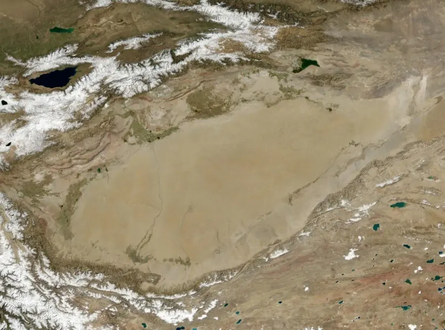 La carte Bassin versant du Tarim