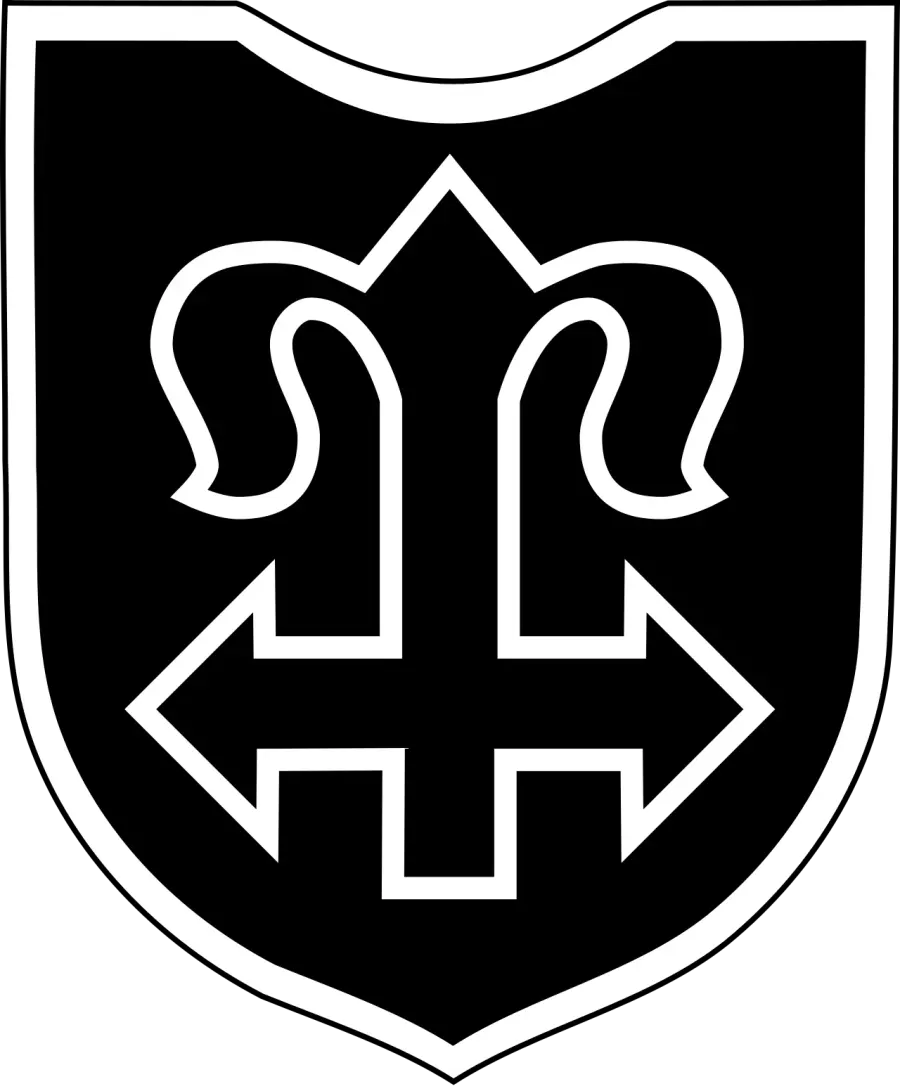 La carte 24e division SS Karstjäger