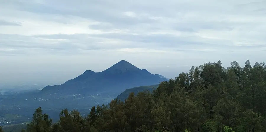La carte Mont Penanggungan