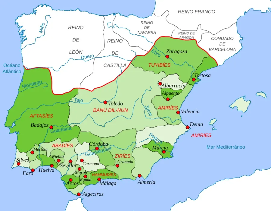 La carte Taïfa