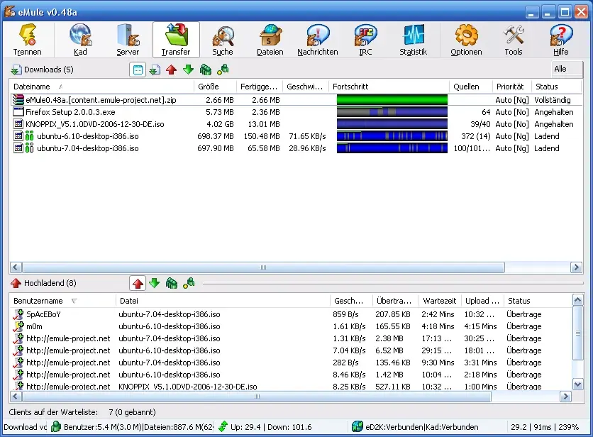La carte EMule