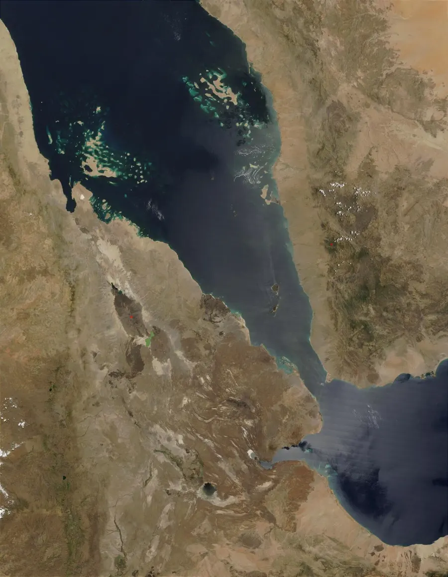 La carte Dépression de l'Afar