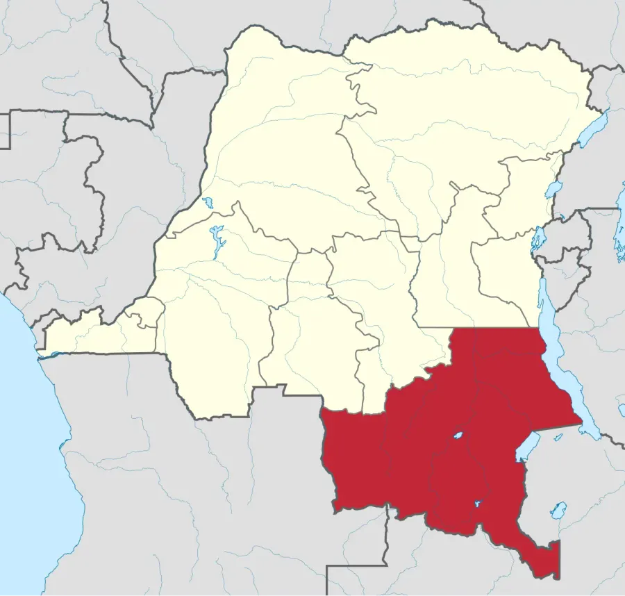 La carte Katanga