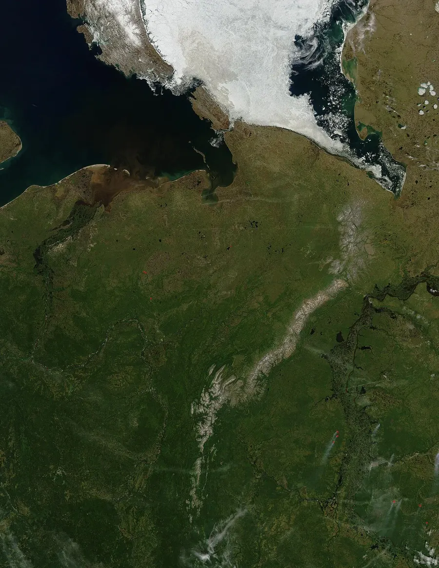 La carte Mer de Petchora
