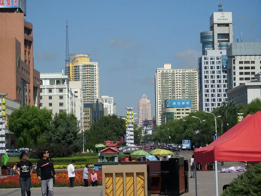 La carte Mudanjiang
