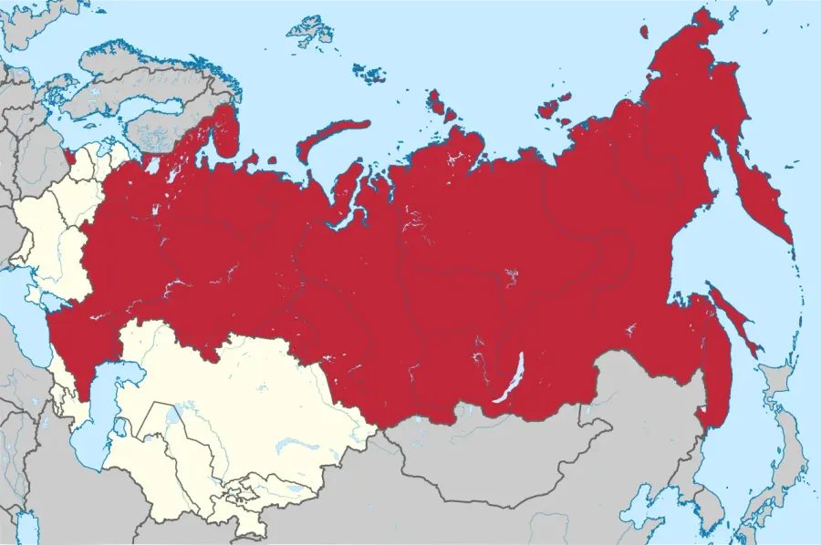 La carte République socialiste fédérative soviétique de Russie