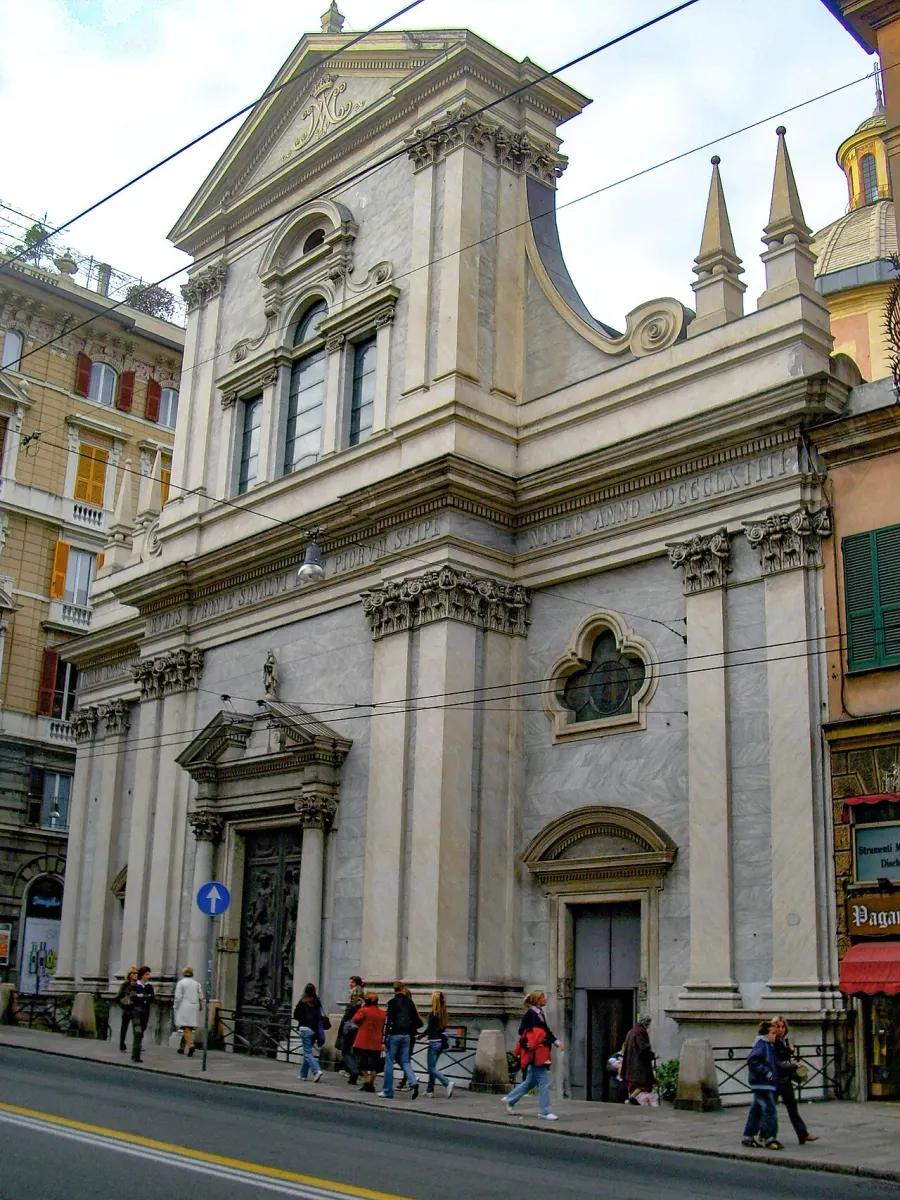 La carte Église Notre-Dame-de-la-Consolation de Gênes