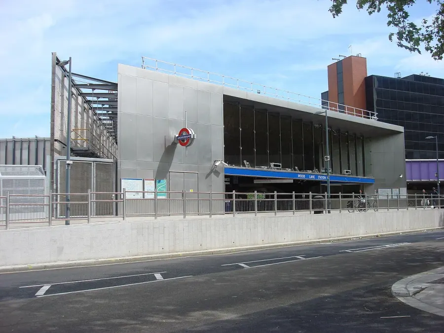 The Wood Lane tube station card