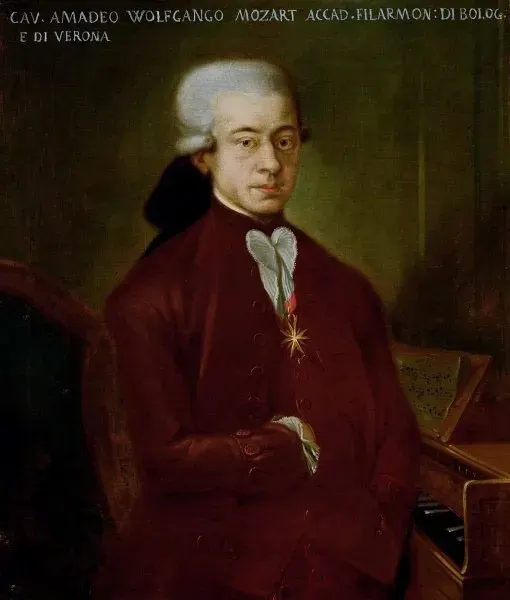 La carte Symphonie no 29 de Mozart