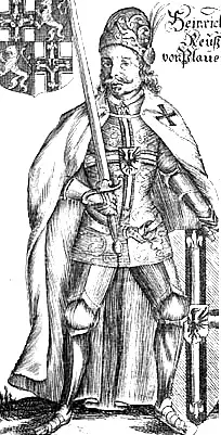 La carte Heinrich von Plauen