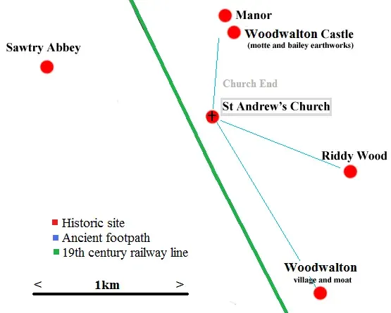 La carte Abbaye de Sawtry