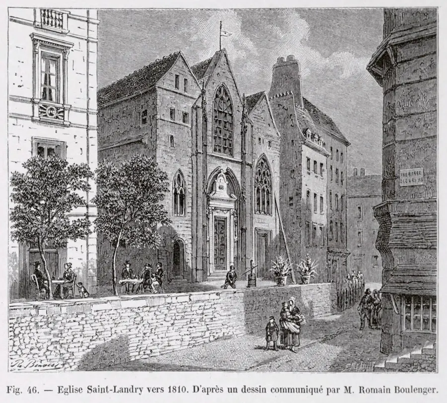La carte Église Saint-Landry