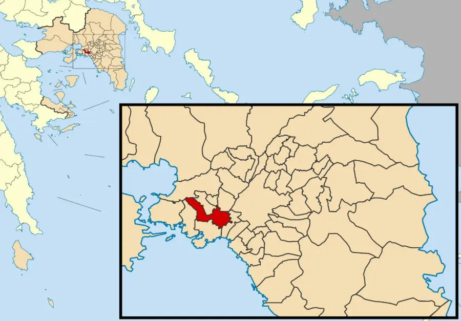 La carte Níkea-Ágios Ioánnis Rénti