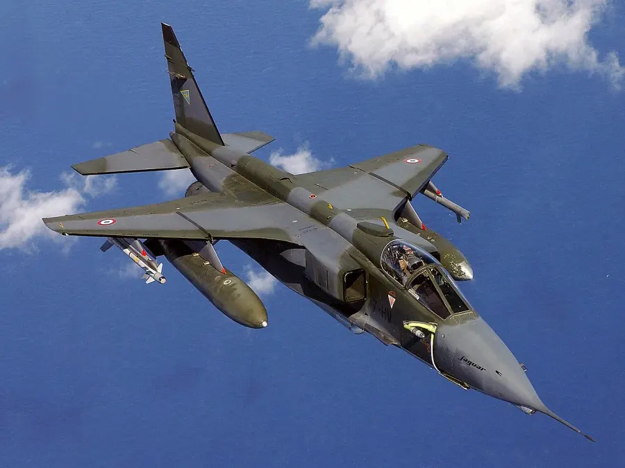 La carte SEPECAT Jaguar