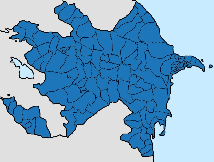 La carte Élection présidentielle azerbaïdjanaise de 2008
