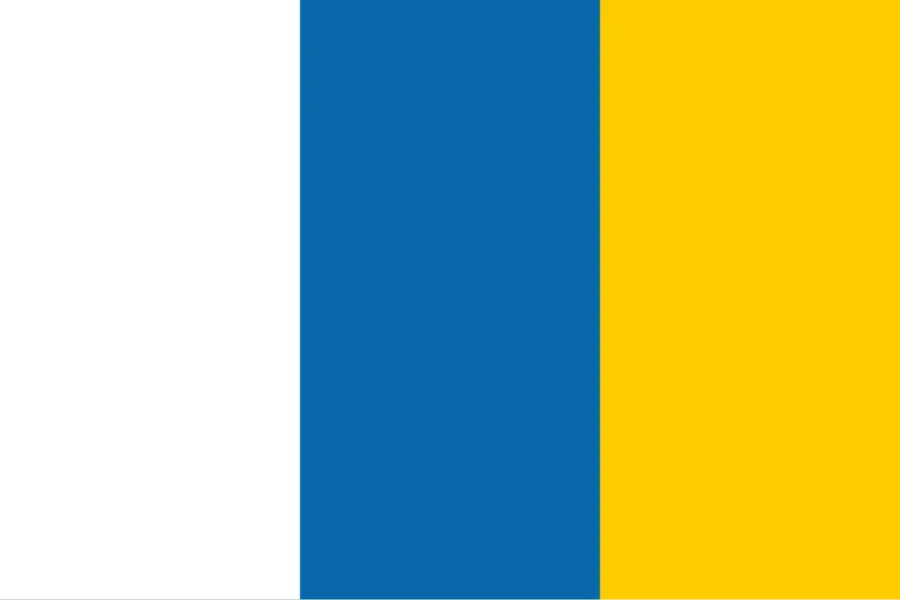 The Flag of the Canary Islands card