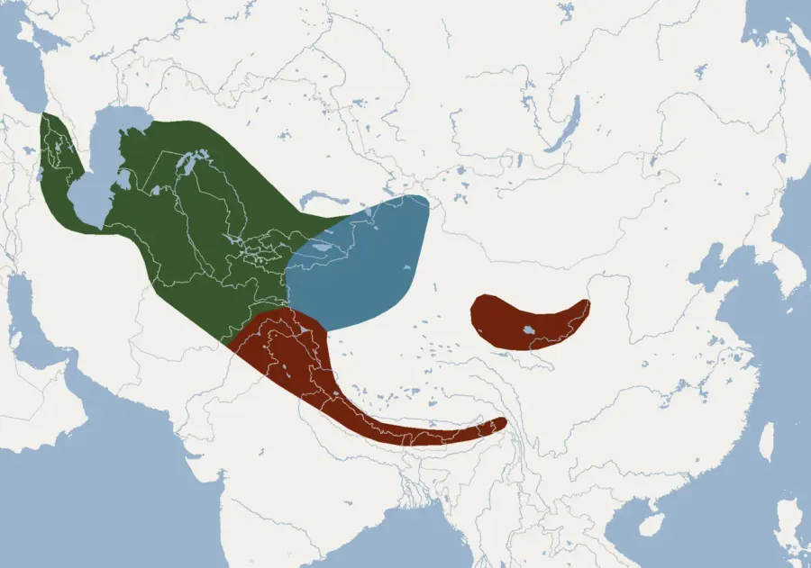 La carte Myotis nipalensis