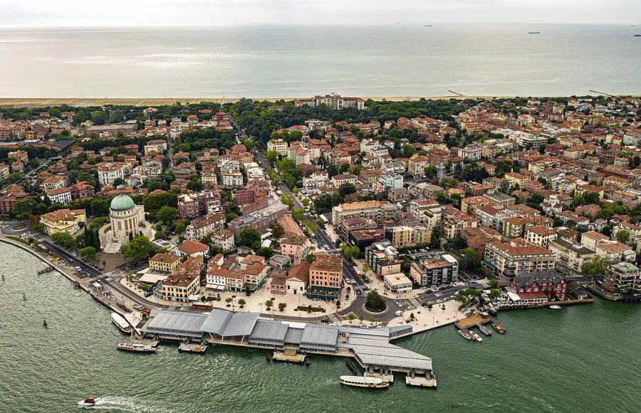 La carte Lido de Venise