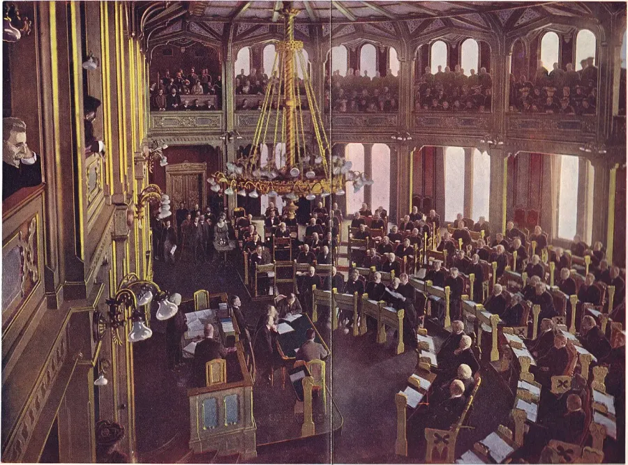 La carte Dissolution de la Suède-Norvège