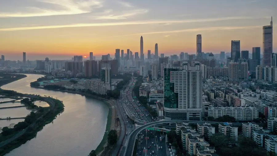 La carte Rivière Shenzhen