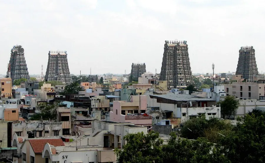 La carte Madurai