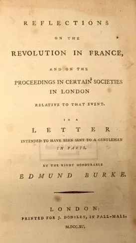 The Reflections on the Revolution in France card
