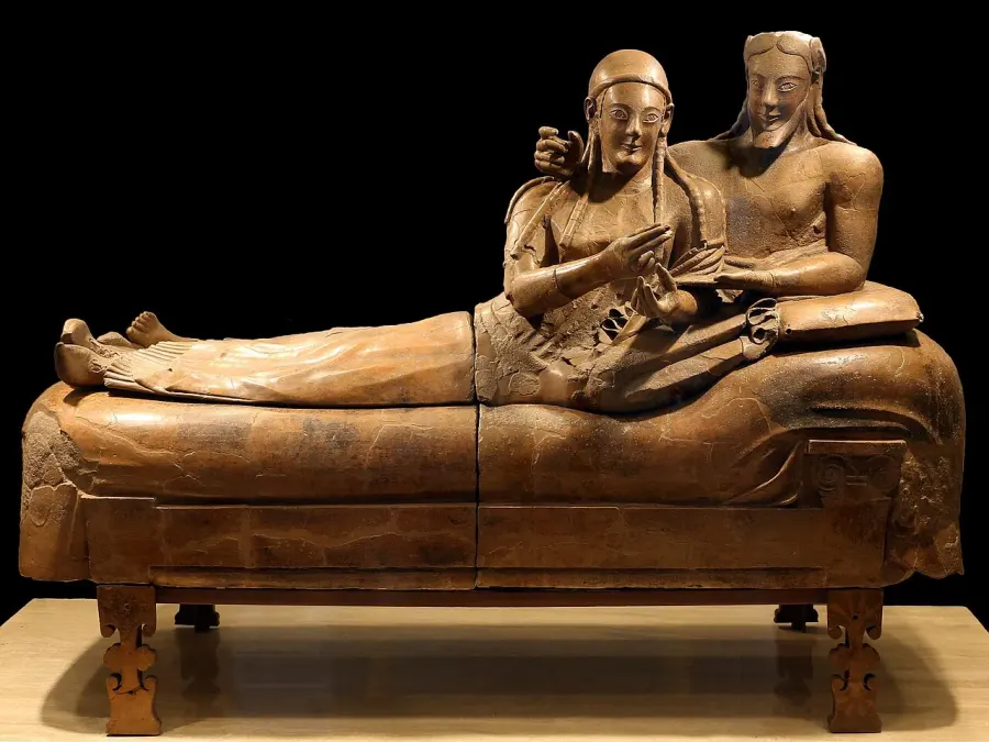 The Sarcophagus of the Spouses card