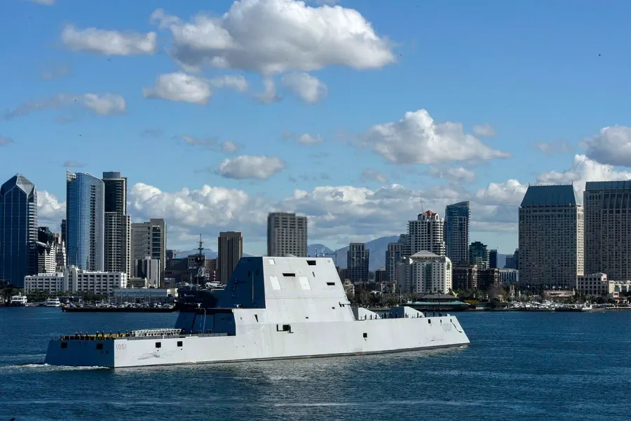 La carte Classe Zumwalt