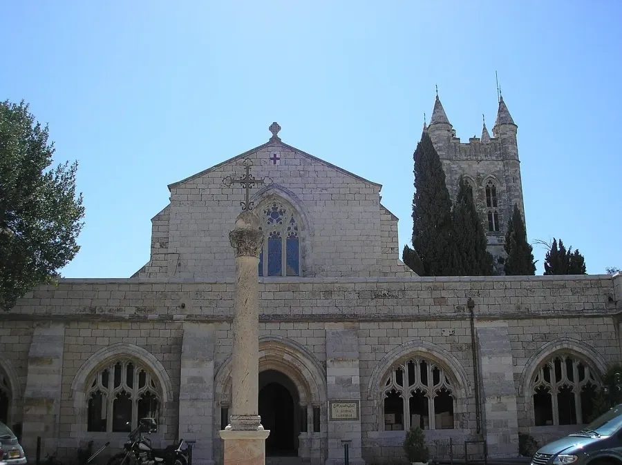 The St. George's Cathedral, Jerusalem card