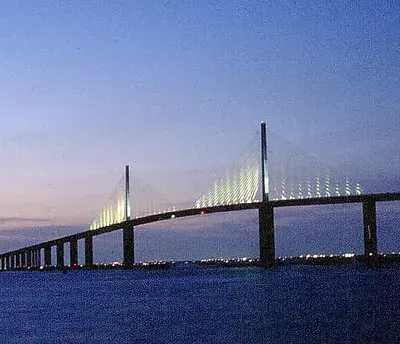 La carte Sunshine Skyway Bridge