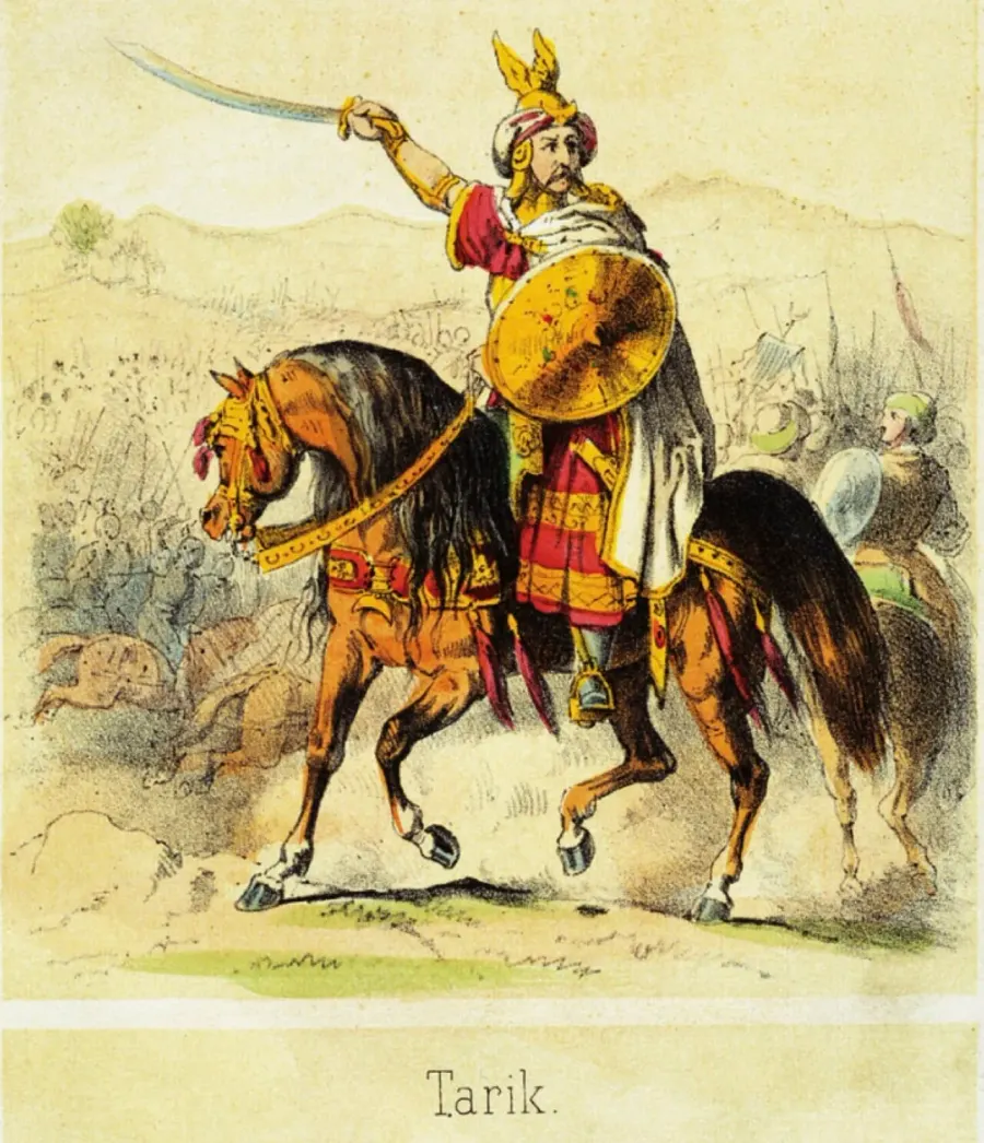 La carte Tariq ibn Ziyad