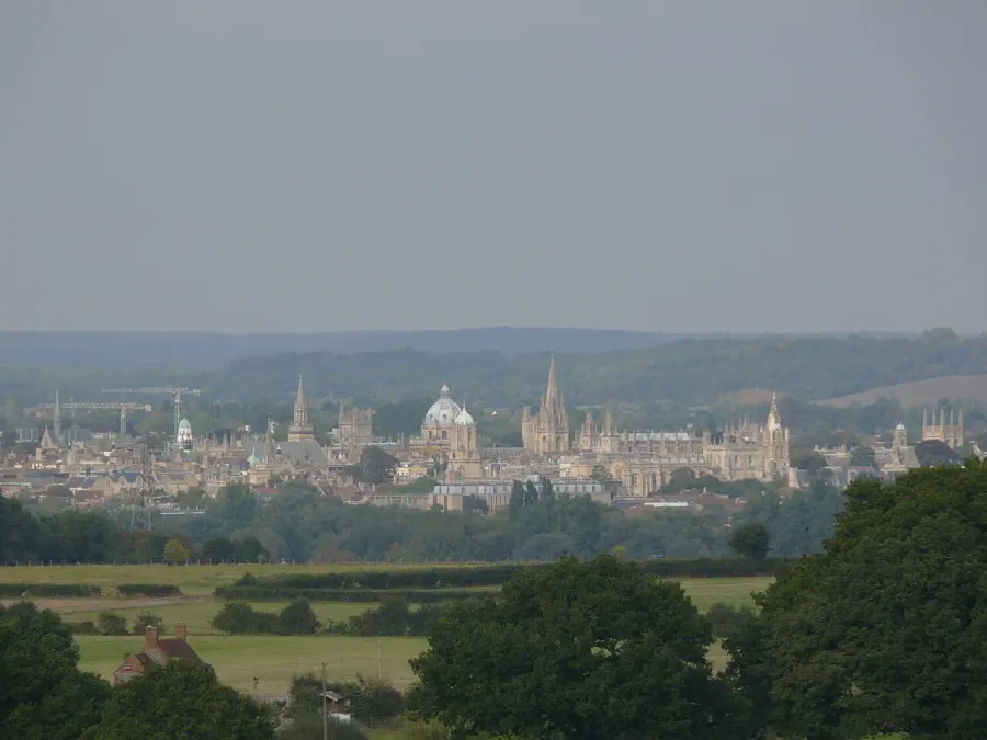 La carte Oxfordshire