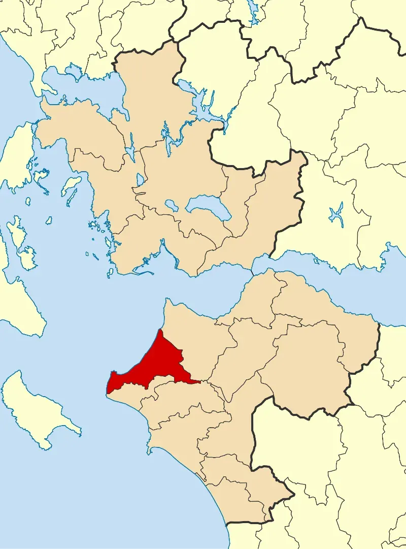 La carte Andravída-Kyllíni