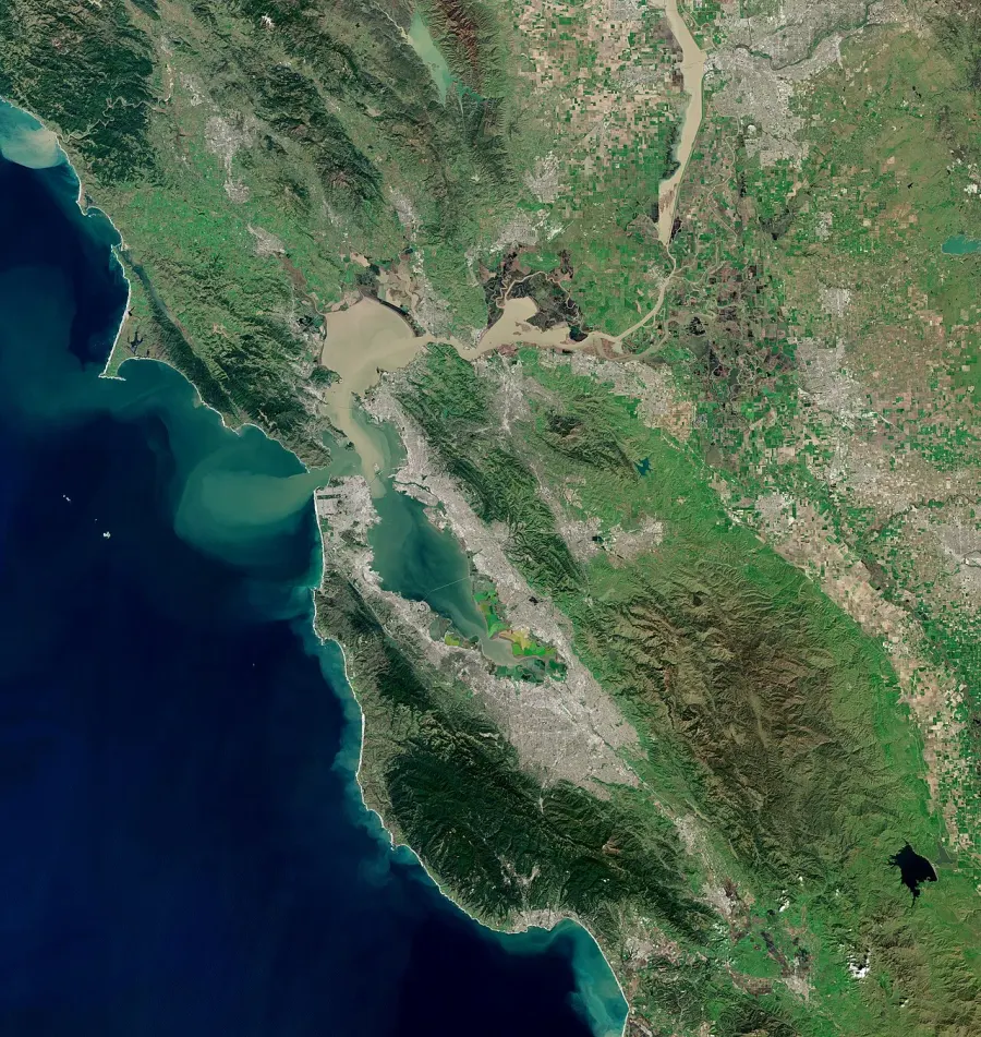 La carte Baie de San Francisco