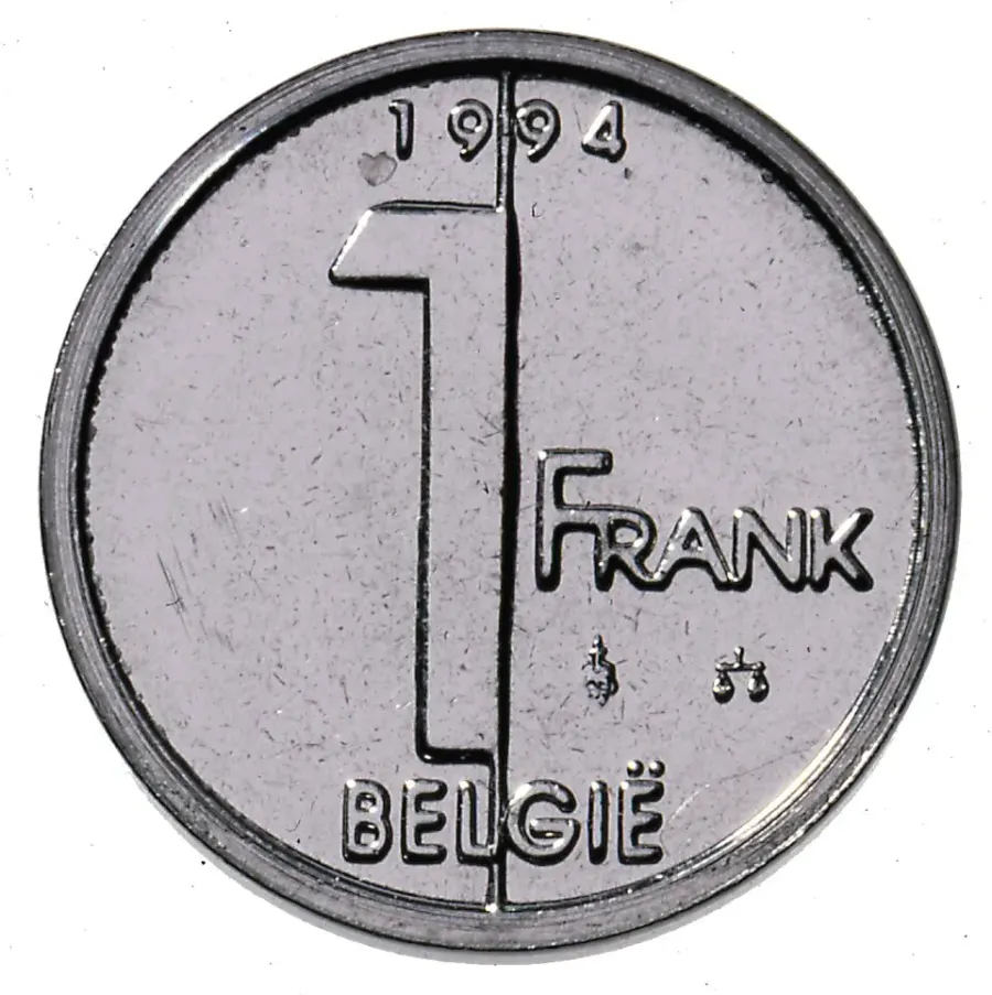 La carte Franc belge
