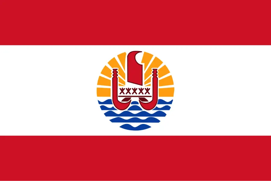 The Flag of French Polynesia card