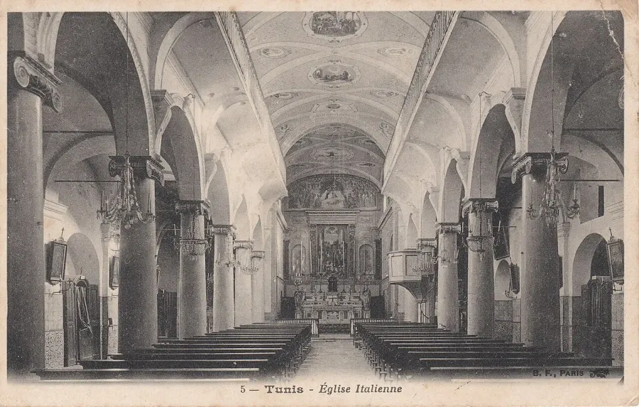 La carte Église Sainte-Croix de Tunis