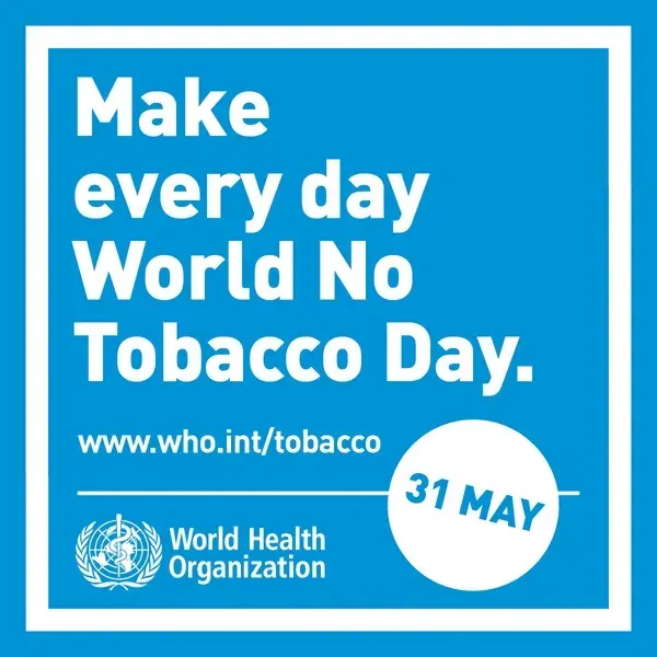 The World No Tobacco Day card