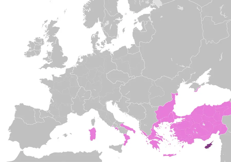 La carte Chypre