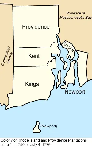 The Colony of Rhode Island and Providence Plantations card