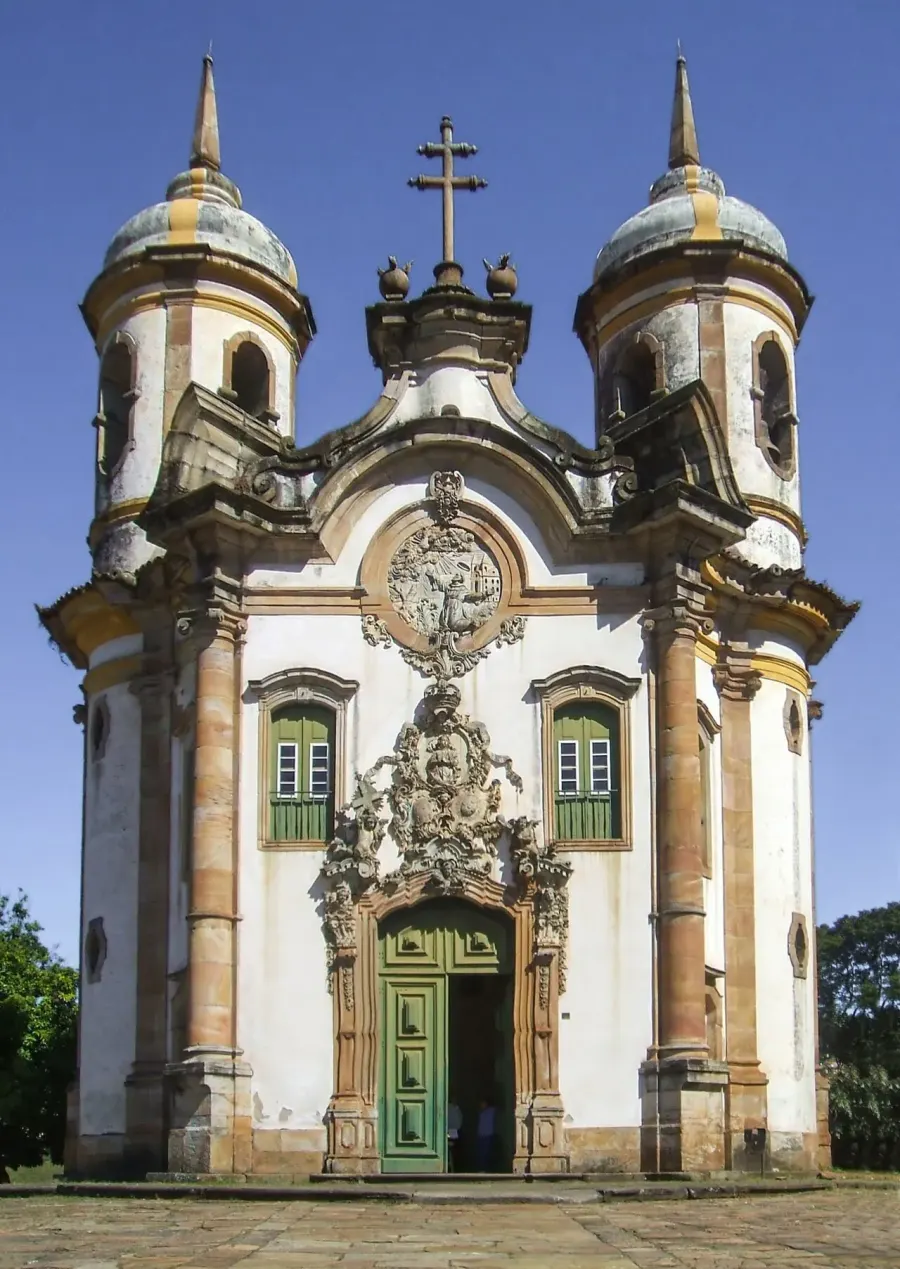 La carte Église Saint-François-d'Assise d'Ouro Preto