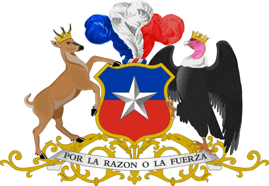 La carte Armoiries du Chili