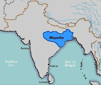 La carte Magadha