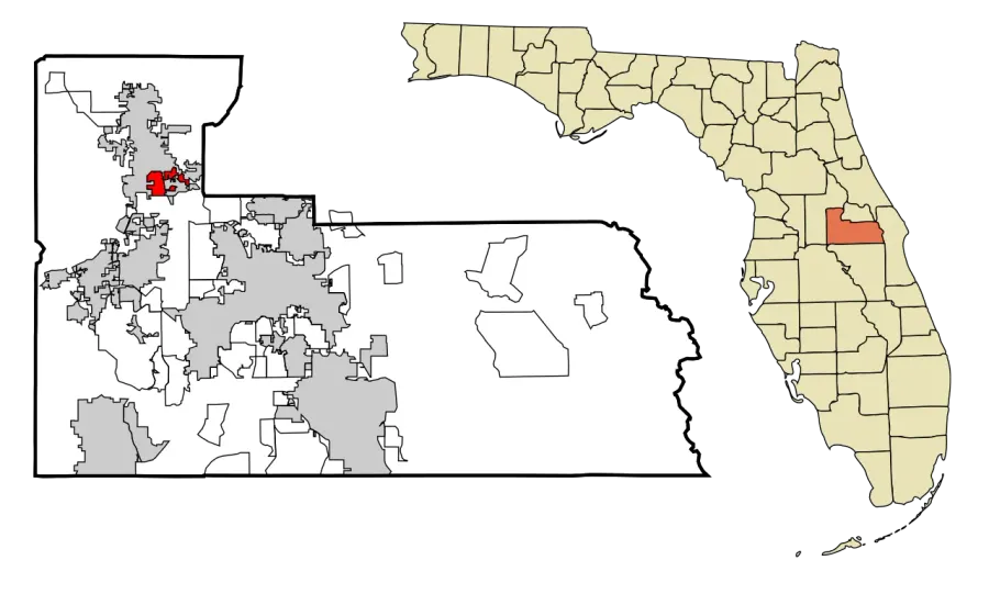La carte South Apopka